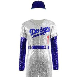 Rocketman Elton John Dodgers Costume - Womens Lg